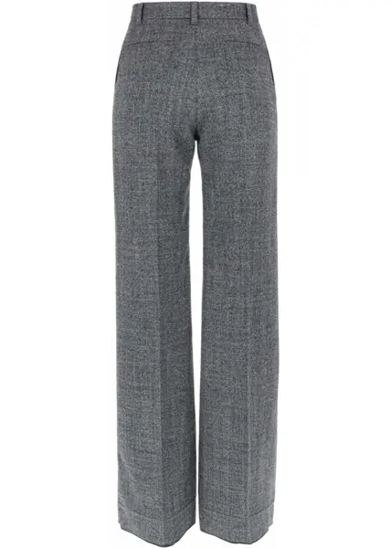 Pantaloni casual Valentino Garavani Wool Moulin Pants BLACK Femei (BM 19595414) 3