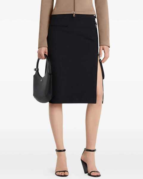 Fuste casual COURRGES Midi Skirt With Zipper BLACK Femei (BM 19595441) 1
