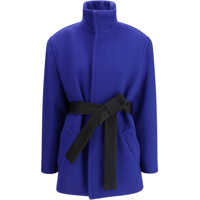 Paltoane Wool boxy belted Coat Femei