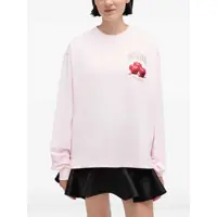 Tricouri Dama - Tricouri Ganni Long-Sleeve T-shirt with cherries print CHALK PINK Femei (BM 19595492) - B-mall.ro