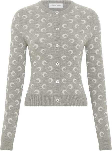 Cardigane MARINE SERRE Moon Wool Cardigan MISTY GREY Femei (BM 19595495) 1