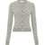 MARINE SERRE Moon Wool Cardigan MISTY GREY