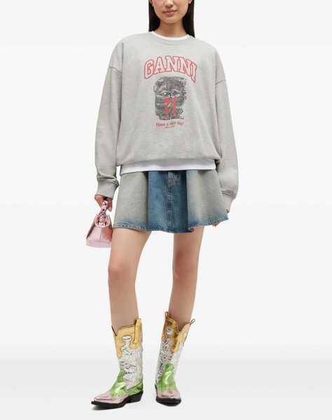 Camasi casual Ganni Kitty Sweatshirt PALOMA Femei (BM 19595498) 2