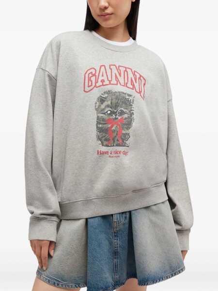 Camasi casual Ganni Kitty Sweatshirt PALOMA Femei (BM 19595498) 3