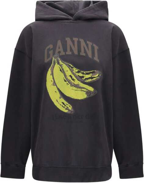 Bluze de trening Ganni Banana Graphic Hoodie PHANTOM Femei (BM 19595522) 1