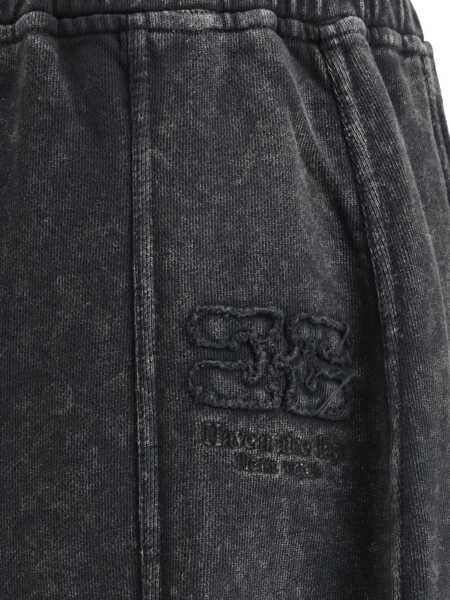 Pantaloni casual Ganni Embroidered Pants BLACK WASHED Femei (BM 19595528) 3