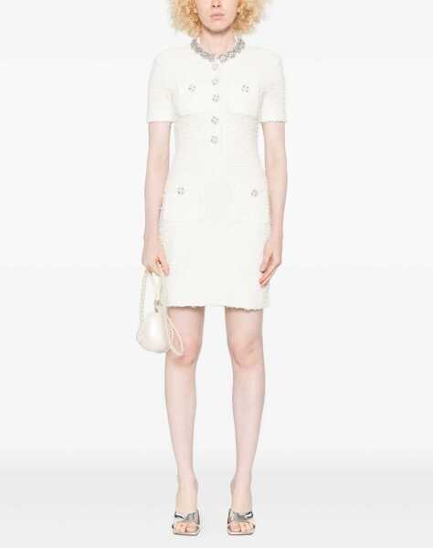 Rochii casual Self-Portrait Mini Dress With Buttons IVORY Femei (BM 19603427) 2
