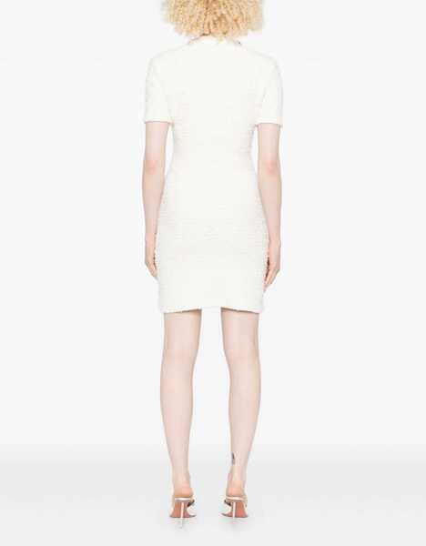 Rochii casual Self-Portrait Mini Dress With Buttons IVORY Femei (BM 19603427) 4