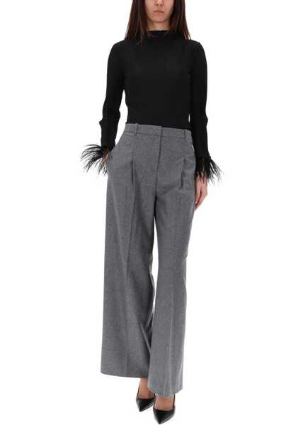 Bluze Hugo Boss Ephedera Top With Removable Feathers BLACK Femei (BM 19603430) 2