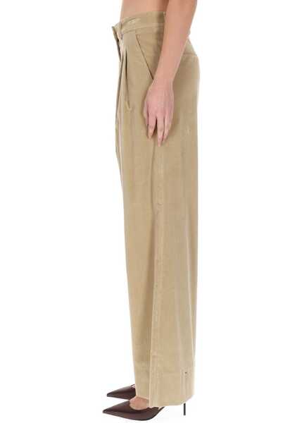 Pantaloni casual PT TORINO Pants Frankie BEIGE Femei (BM 19603448) 3