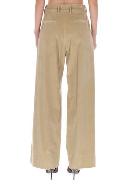 Pantaloni casual PT TORINO Pants Frankie BEIGE Femei (BM 19603448) 4