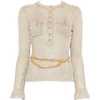 Bluze Self-Portrait "Gold Lurex" Top