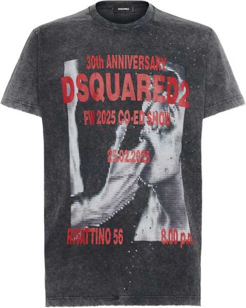 Tricouri DSQUARED2 T-Shirt With Print GREY Barbati (BM 19605188) 1
