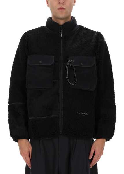 Jachete AND WANDER Mix Boa Jacket BLACK Barbati (BM 19605191) 1