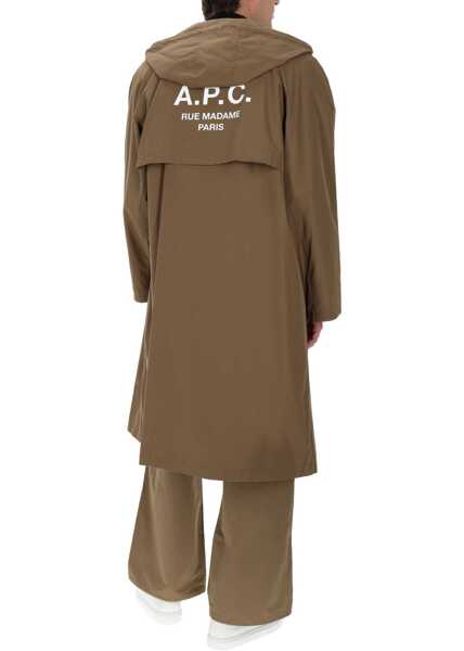 Paltoane A.P.C. Hooded Trench Coat BROWN Barbati (BM 19605299) 3