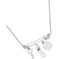 Coliere Dama - Coliere Marc Jacobs Button Charm Necklace SILVER Femei (BM 19605314) - B-mall.ro