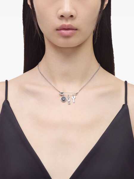 Coliere Marc Jacobs Button Charm Necklace SILVER Femei (BM 19605314) 4