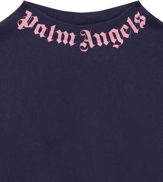 Tricouri Palm Angels T-Shirt With Logo BLUE Baieti (BM 19605587) 3