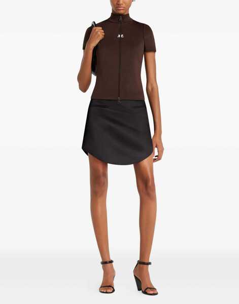 Bluze COURRGES Interlock Top BROWN Femei (BM 19605596) 2