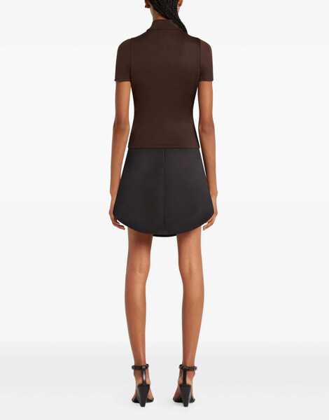 Bluze COURRGES Interlock Top BROWN Femei (BM 19605596) 4