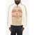 DSQUARED2 Terry Cotton Jacket With Frontal Zip Closure Beige