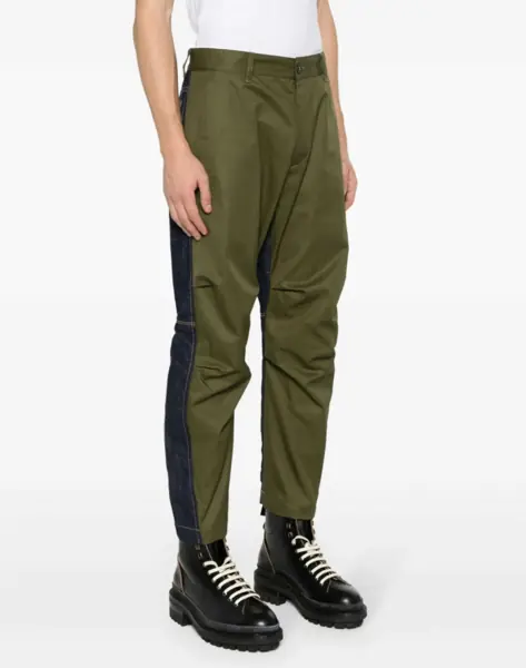 Pantaloni casual DSQUARED2 Double Fabric Pants With Belt Loops Blue Barbati (BM 19605641) 3