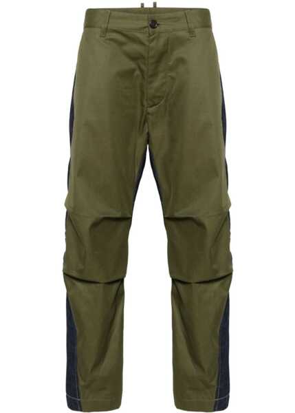 Pantaloni casual DSQUARED2 Double Fabric Pants With Belt Loops Blue Barbati (BM 19605641) 1