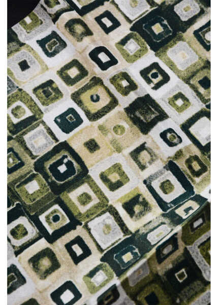 Esarfe CORNELIANI Trend Patterned Silk Pocket Square Green Barbati (BM 19605644) 3