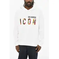 Hanorace Icon Fleeced-Cotton Sweatshirt With Frontal Print Barbati