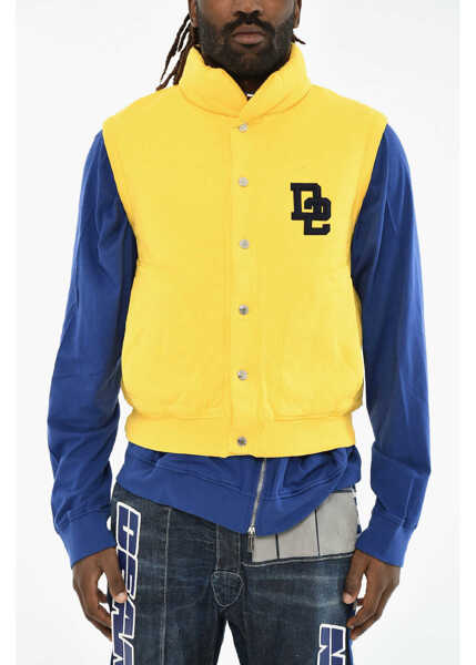 Bluze de trening DSQUARED2 Sleeveless Sweatshirt With Embossed Monogram Yellow Barbati (BM 19605656) 1