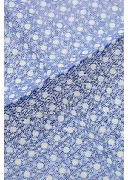 Esarfe CORNELIANI Two-Tone Cotton And Linen Pocket Square Blue Barbati (BM 19605665) 2