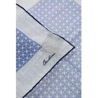 Esarfe pentru Barbati - Esarfe CORNELIANI Two-Tone Cotton And Linen Pocket Square Blue Barbati (BM 19605665) - B-mall.ro