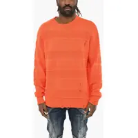 Pulovere Vintage Effect Cotton Crew-Neck Sweater Barbati