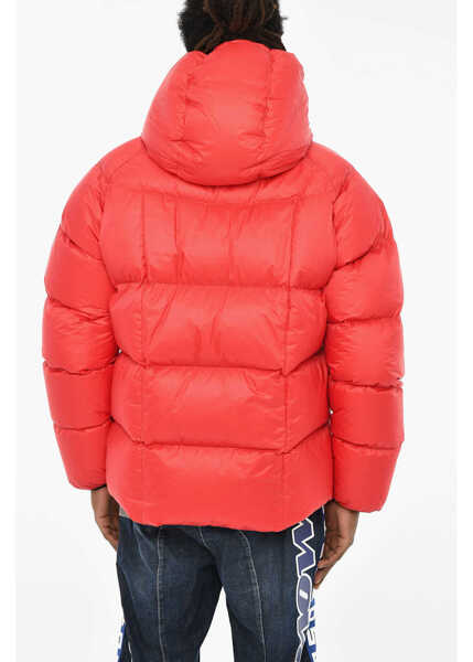 Jachete DSQUARED2 Rip Stop Check Padded Jacket Red Barbati (BM 19605683) 2