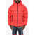 DSQUARED2 Rip Stop Check Padded Jacket Red