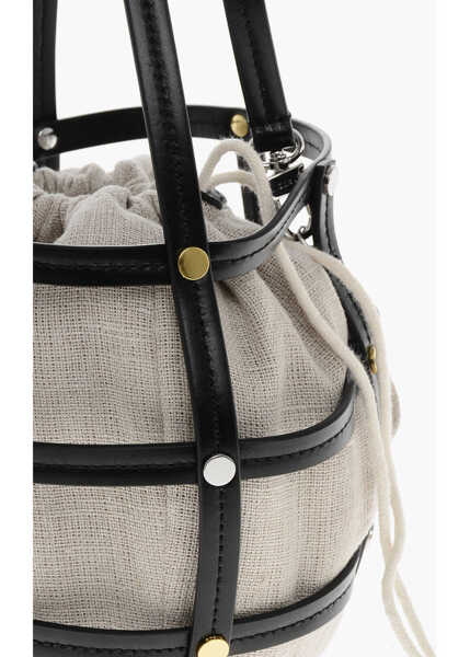 Genti de umar STAUD Leather Ellie Bag With Cut Out And Golden Effect Details Black Femei (BM 19605695) 3