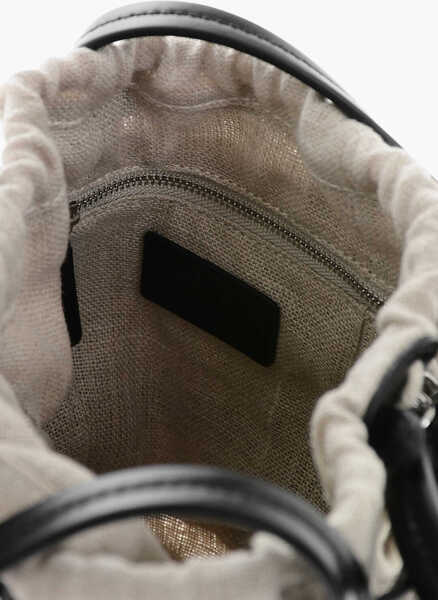 Genti de umar STAUD Leather Ellie Bag With Cut Out And Golden Effect Details Black Femei (BM 19605695) 4