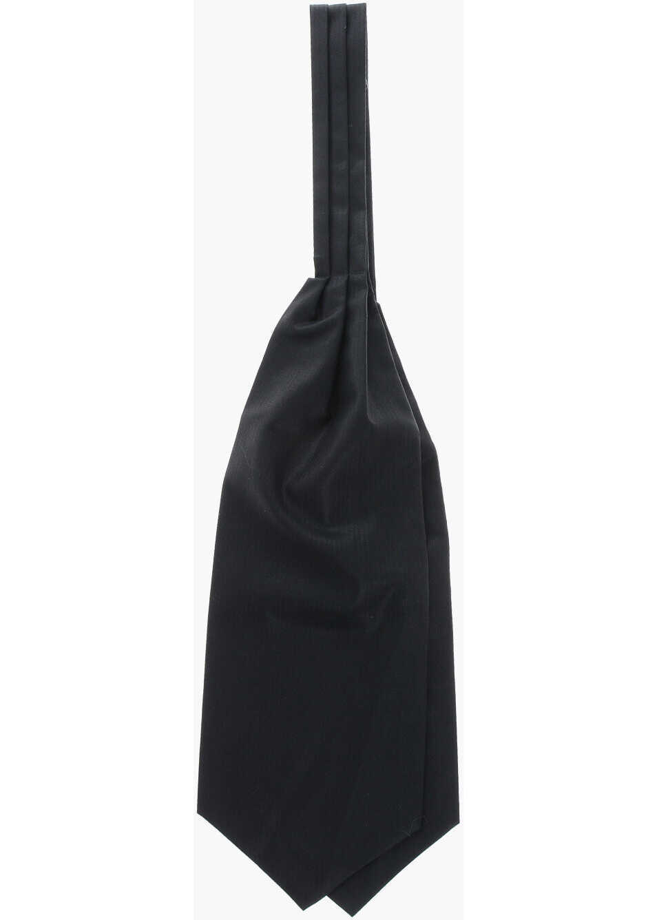 Cravate CORNELIANI Solid Color Virgin Wool Ascot Tie Midnight Blue Barbati (BM 19605698) 1