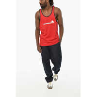 Maiouri pentru Barbati - Maiouri DSQUARED2 Cotton Blend Tank Top With Contrasting Trims Red Barbati (BM 19605710) - B-mall.ro