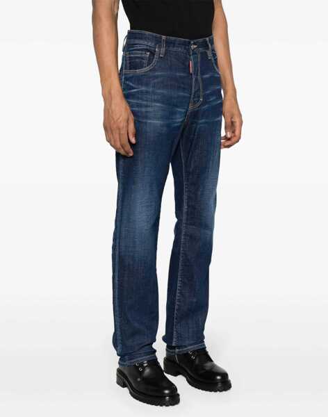 Blugi drepti DSQUARED2 Regular Fit Jeans 23Cm Blue Barbati (BM 19605719) 3