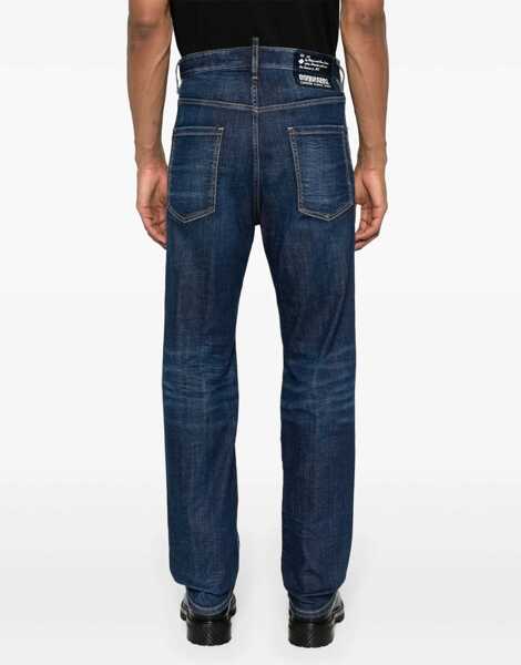 Blugi drepti DSQUARED2 Regular Fit Jeans 23Cm Blue Barbati (BM 19605719) 4