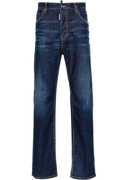 Blugi drepti DSQUARED2 Regular Fit Jeans 23Cm Blue Barbati (BM 19605719) 1