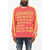 DSQUARED2 Cotton Two-Tone Crew-Neck Sweater Yellow