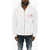 DSQUARED2 Icon Fleeced-Cotton Hoodie With Zip Closure White