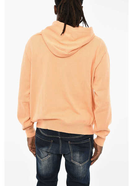 Bluze de trening DSQUARED2 Cotton Hoodie With Side Embroidery Orange Barbati (BM 19605740) 2