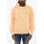 DSQUARED2 Cotton Hoodie With Side Embroidery Orange