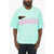 DSQUARED2 Cotton Crew-Neck T-Shirt With Distressed Detail Blue