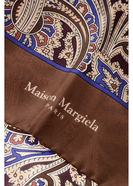Esarfe Maison Margiela Mm1 Mm10 Patterned Silk Foulard Brown Femei (BM 19605758) 3