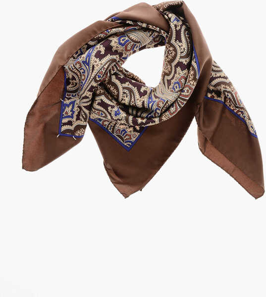 Esarfe Maison Margiela Mm1 Mm10 Patterned Silk Foulard Brown Femei (BM 19605758) 1