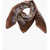 Maison Margiela Mm1 Mm10 Patterned Silk Foulard Brown